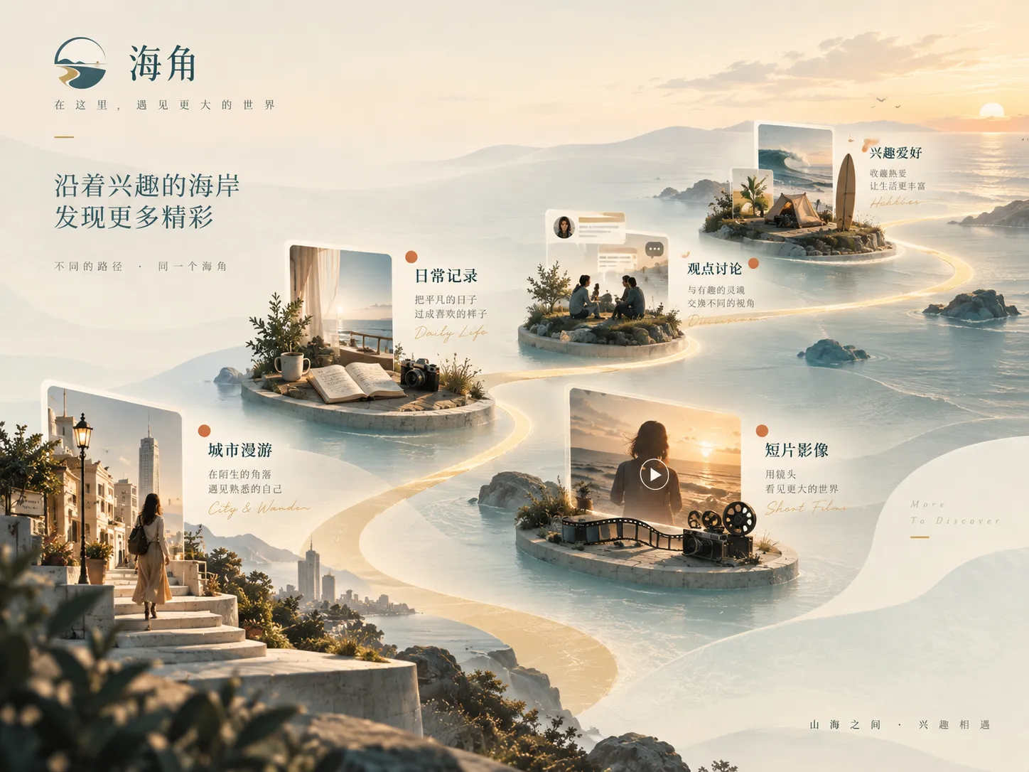 沿港慢行:小船、栈桥与午后风